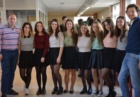 Una delle due squadre che, nel 2019, hanno partecipato alla “Gara femminile di Matematica” 