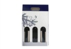 Confezione da 3 bottiglie natale colore blu 