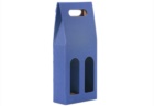 Confezione a sacchetto blu 2 bottiglie 