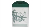 Scatola verde porta panettone e 1 bottiglia 