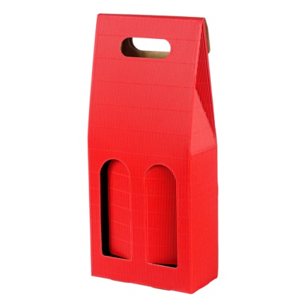 Confezione a sacchetto rossa 2 bottiglie 